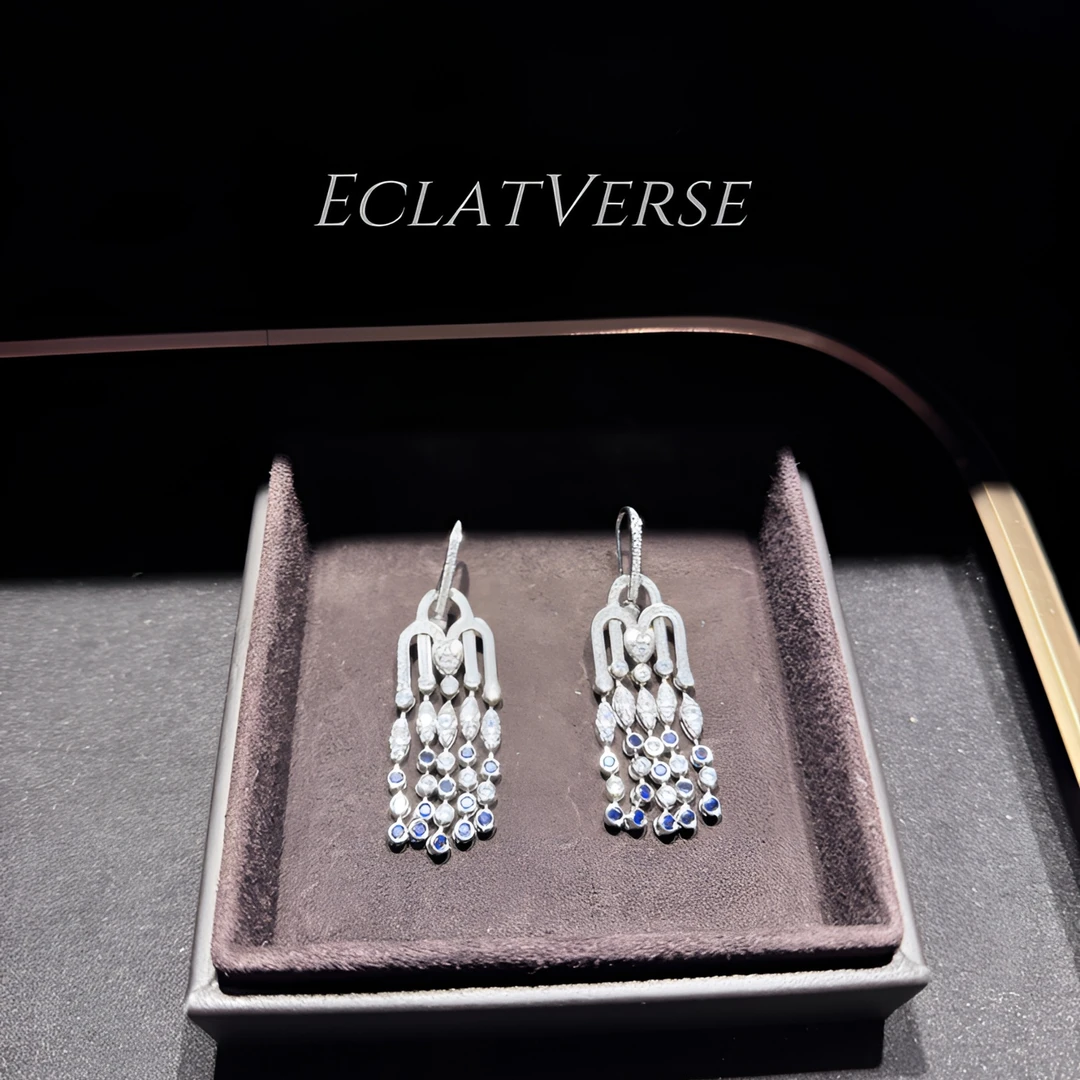 铜合金仿水晶耳饰 铜合金仿水晶耳饰【8019】