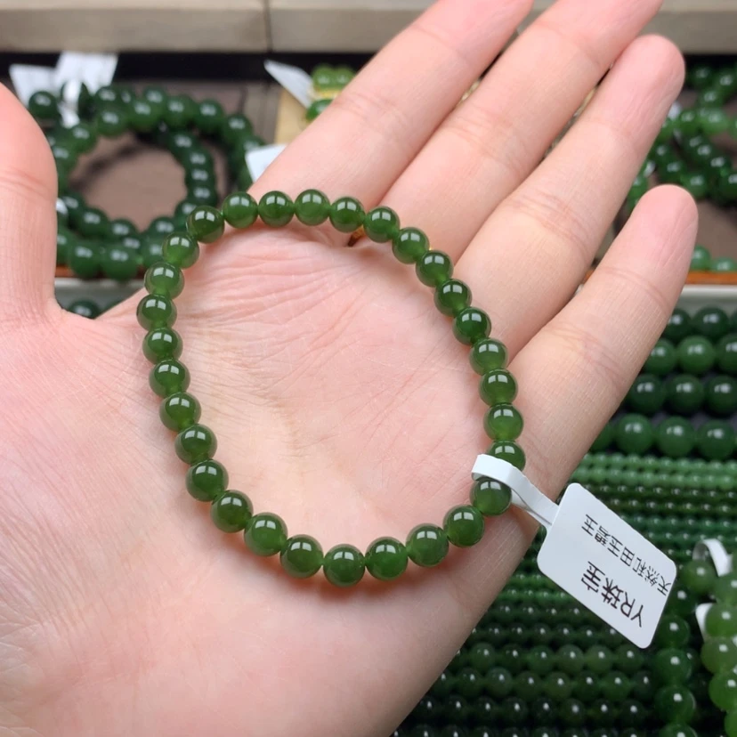 【闪购商品】和田玉（碧玉）手串未镶嵌黄****^4m m