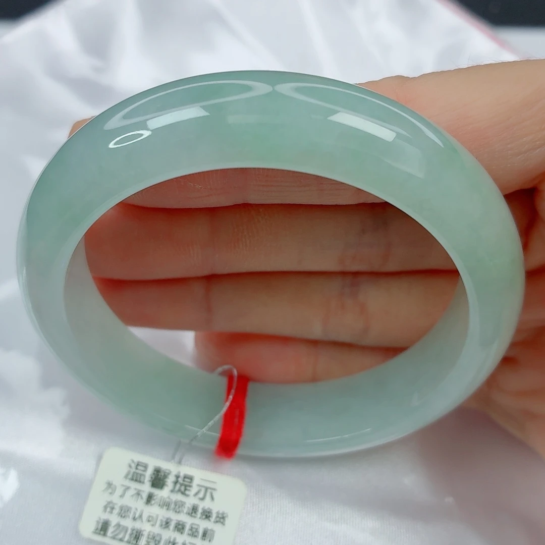 翡翠未镶嵌手镯55.7正圈，冰晴水，07