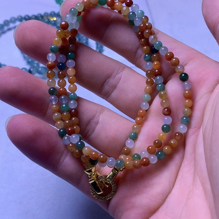 定制翡翠未镶嵌定制翡翠珠串