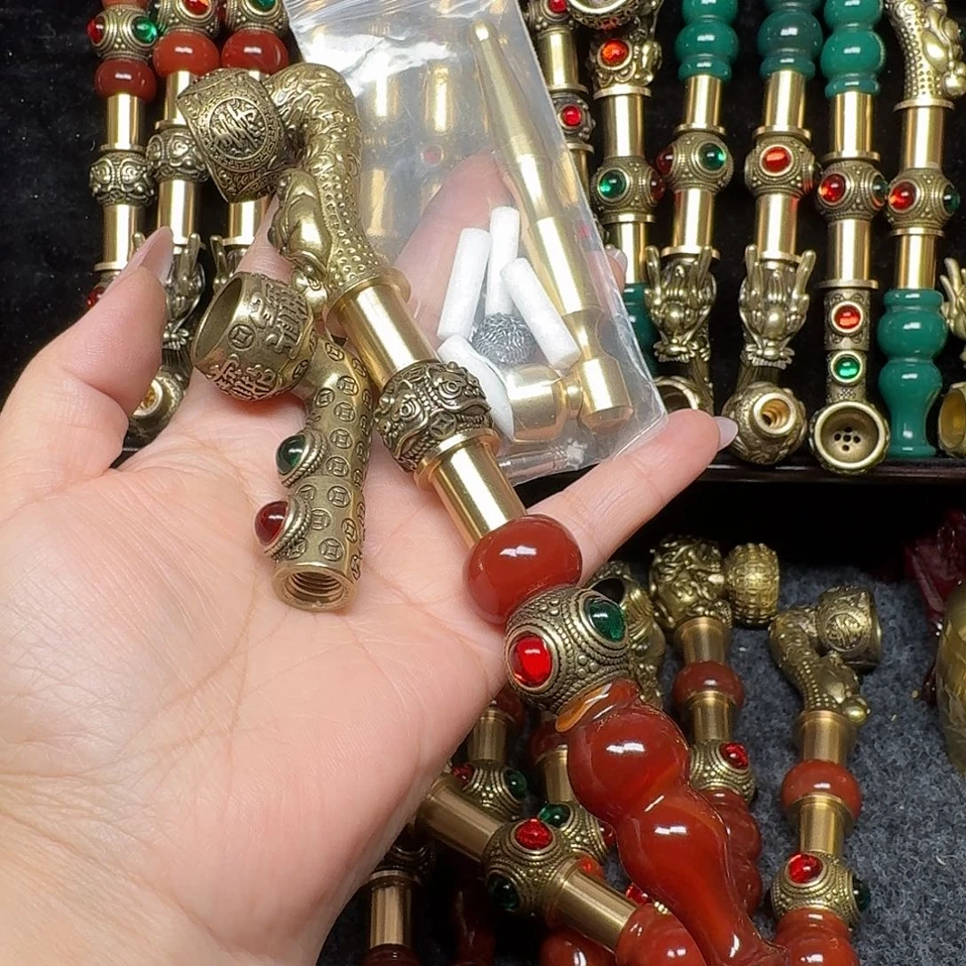 黄铜烟锅大锅 加小锅