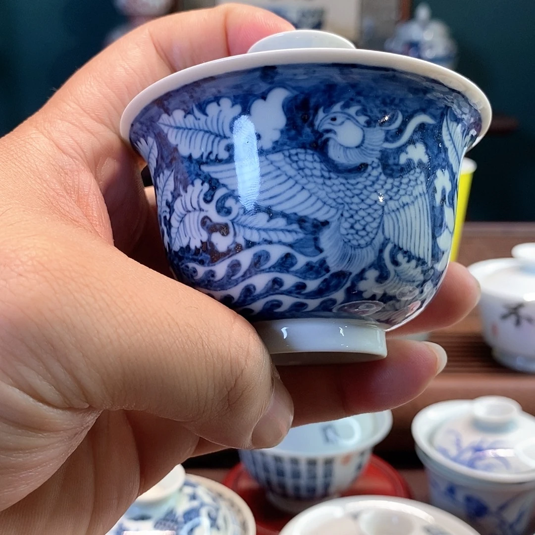 *****陶四夕窑微瑕麒麟引凤