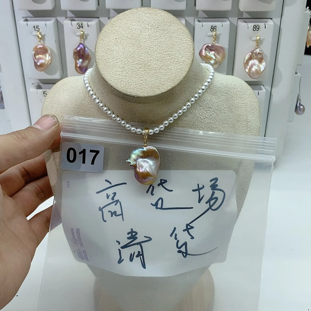 淡水珍珠颈饰合金