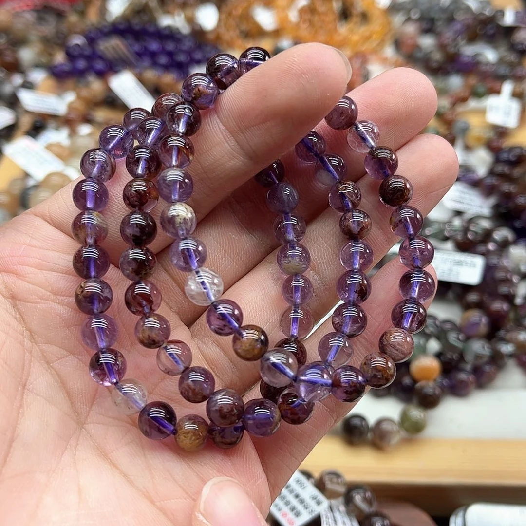 水晶手串未镶嵌多样性发货发一条