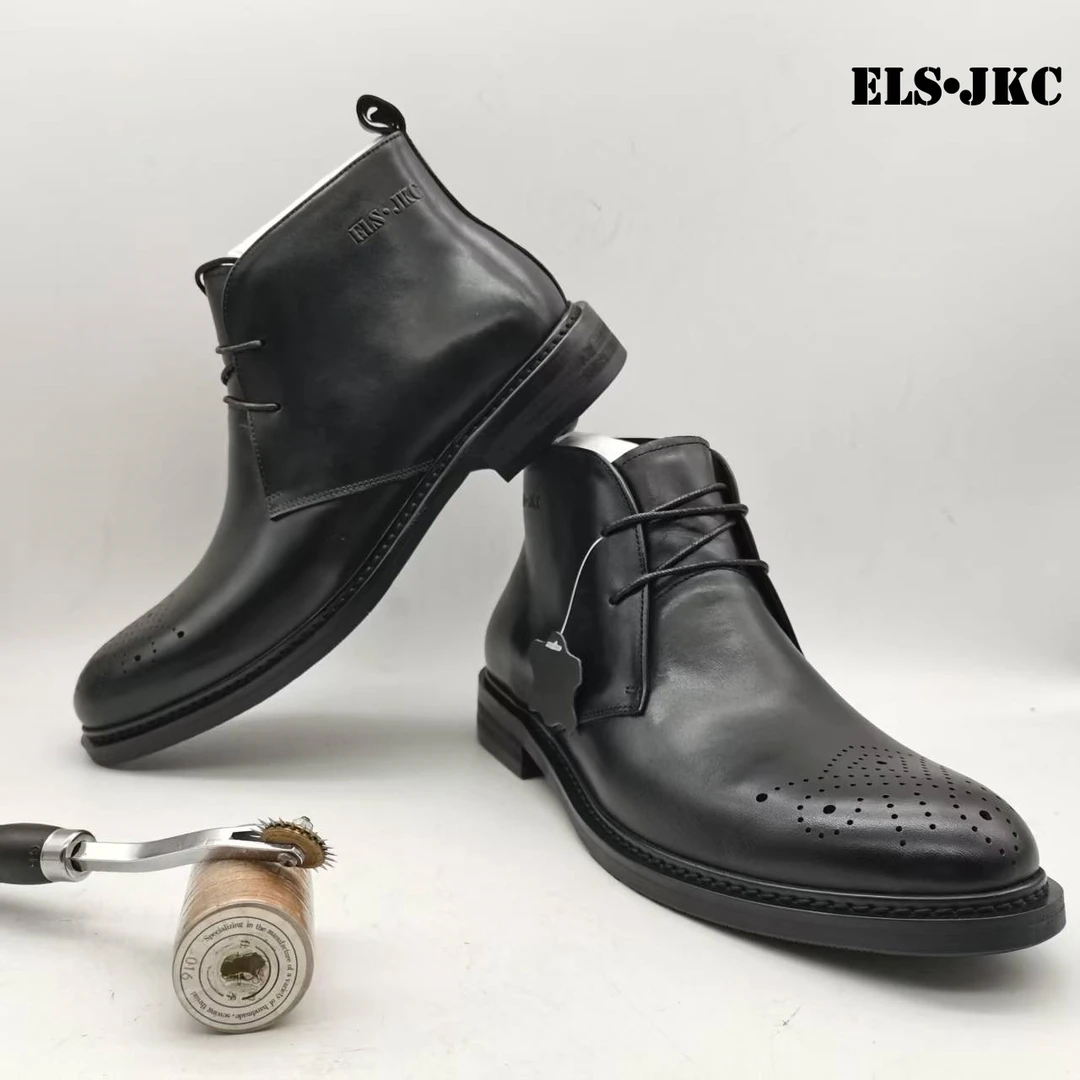 ELS•JKC品牌，俄款绅士商务捷克鞋，男款