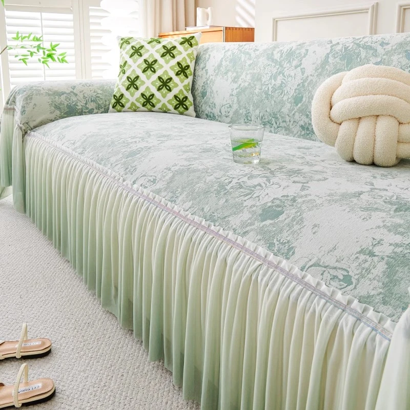 虹原风尚法式高级感沙发盖巾2025新款四季通用全盖防猫抓防滑毯