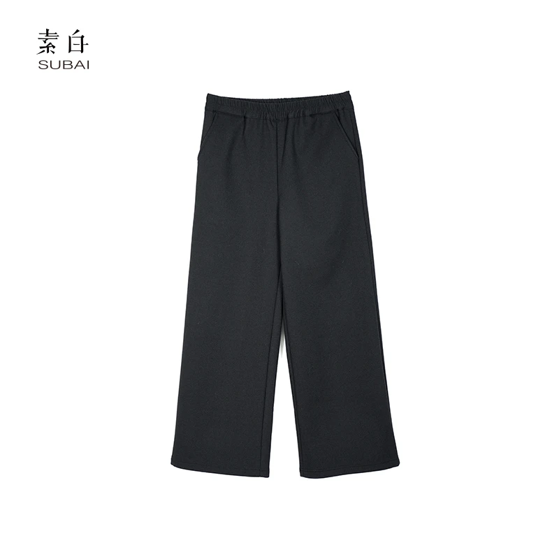 素白【冬日】冬季新款保暖加绒休闲裤SB2410CP00519
