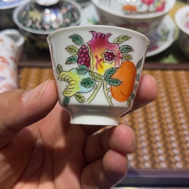 纯手绘精品盖碗杯