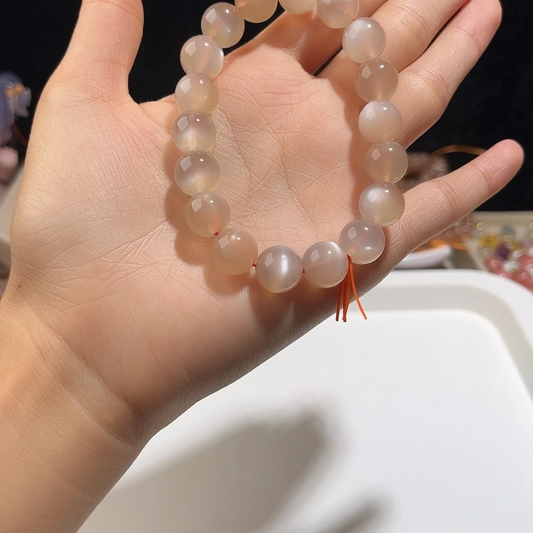 未镶嵌烟晶手链1号奶茶月光