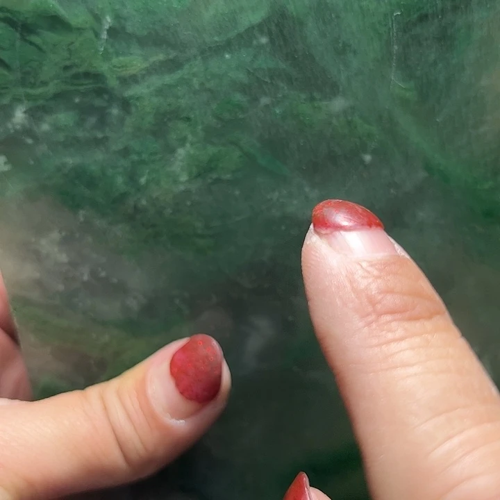 阿***@定制石英质玉（非洲翠）非洲翠手镯板材定制