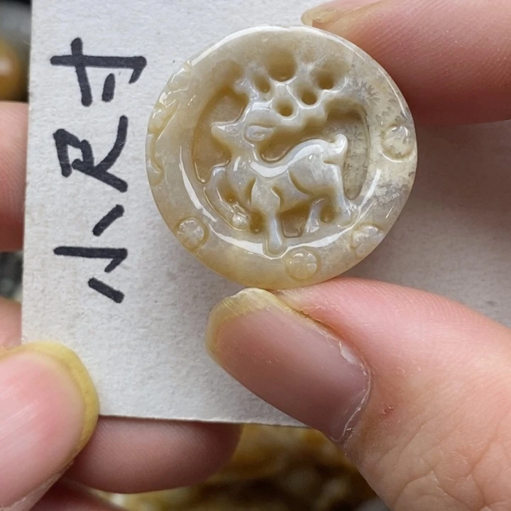 硅化珊瑚（珊瑚玉）未镶嵌颈饰