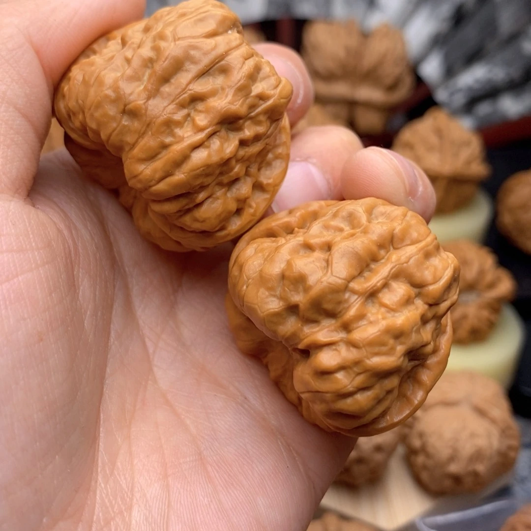 文玩核桃把件36蛤蟆头打底