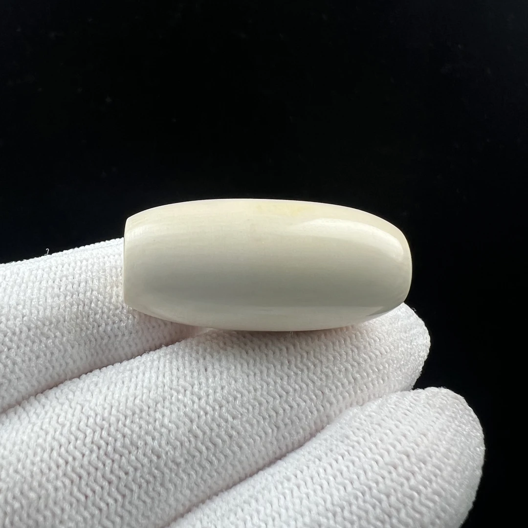 S6377天然猛犸牙 勒子 桶珠 15*23mm支持鉴定 假一罚四