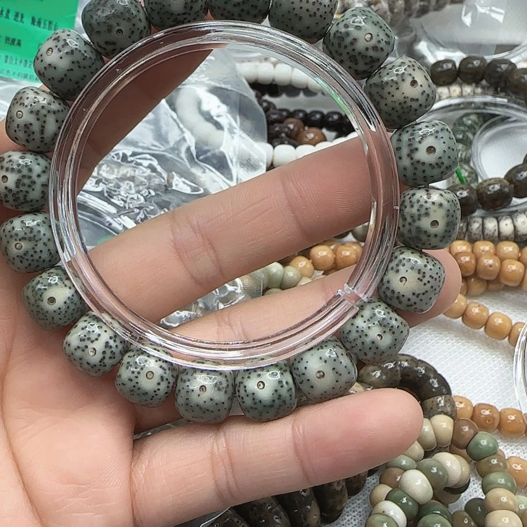 星月菩提手串132传说绿幽灵星月12×11单圈