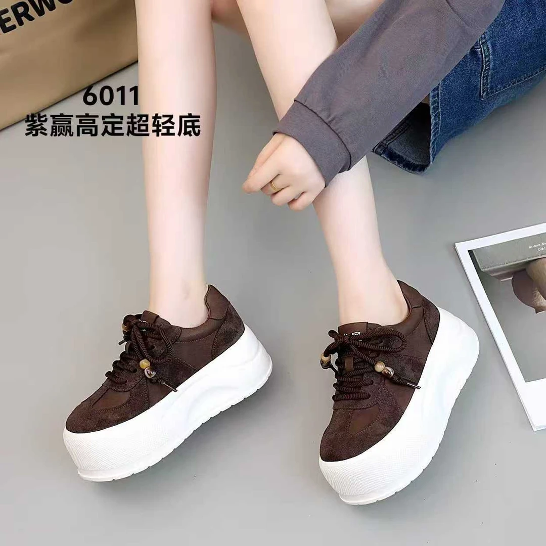 休闲风松糕鞋易清洗时尚休闲鞋秋季透气韩版舒适厚底