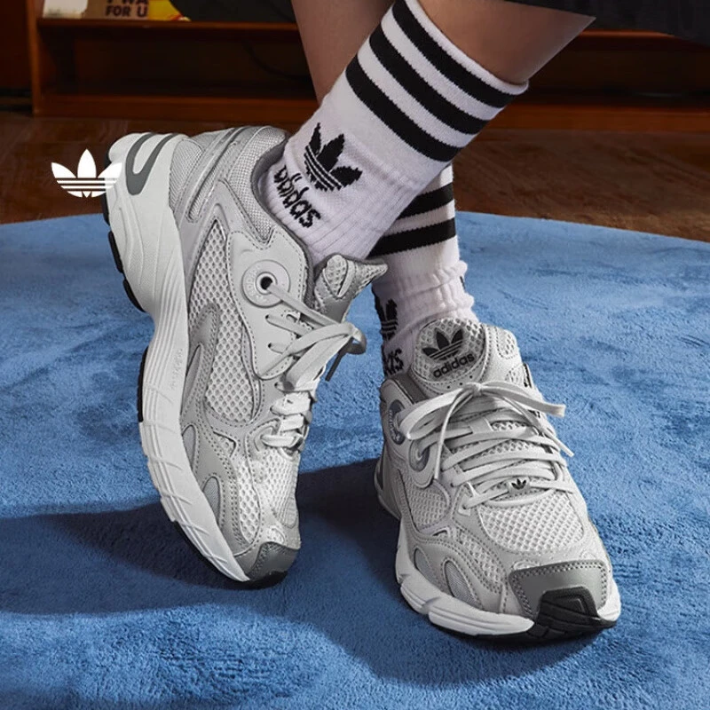 阿迪达斯Adidas女鞋三叶草网面透气运动鞋休闲老爹鞋贝果鞋JP6353