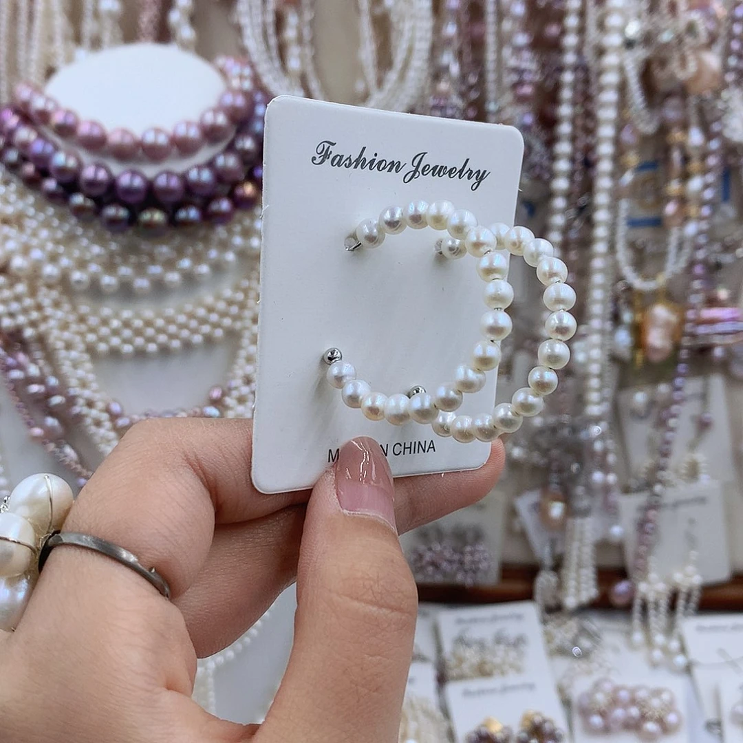 项链银S925镶嵌淡水珍珠