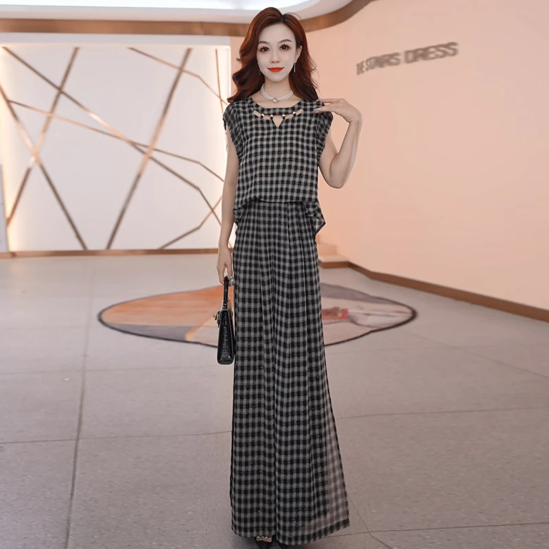 【两件套】夏季时尚女神修身洋气宽松气质休闲百搭显瘦减龄女装套