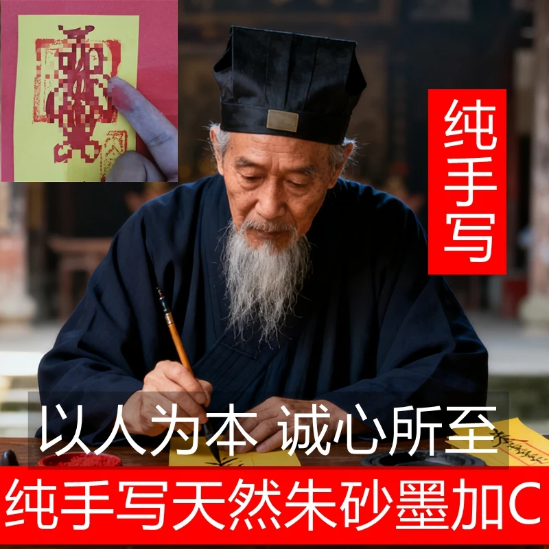 【符光舍】手写朱砂防避借运小人神器御守平安护身手机壳贴符上岸