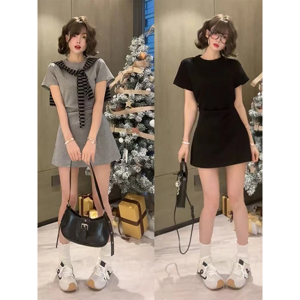 法式连衣裙子女夏季2025新款独特漂亮掐腰裙韩系收腰绝美长裙3355