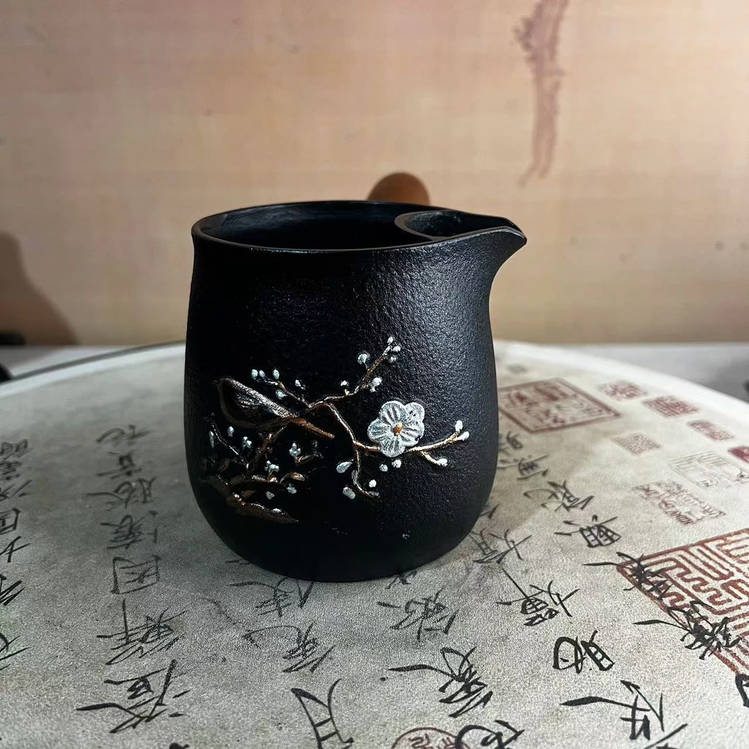 {喜上眉梢罐罐壶}侧把壶铸铁壶烧水壶无涂层茶壶