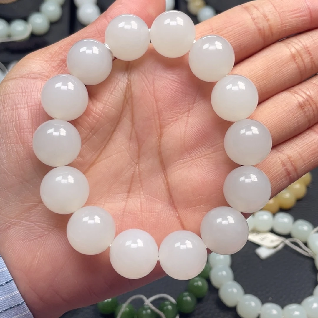 和田玉未镶嵌手链