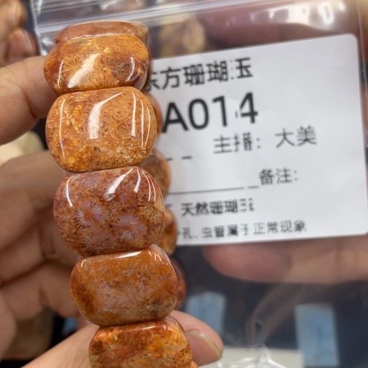 抹***仙颈饰合金硅化珊瑚（珊瑚玉）