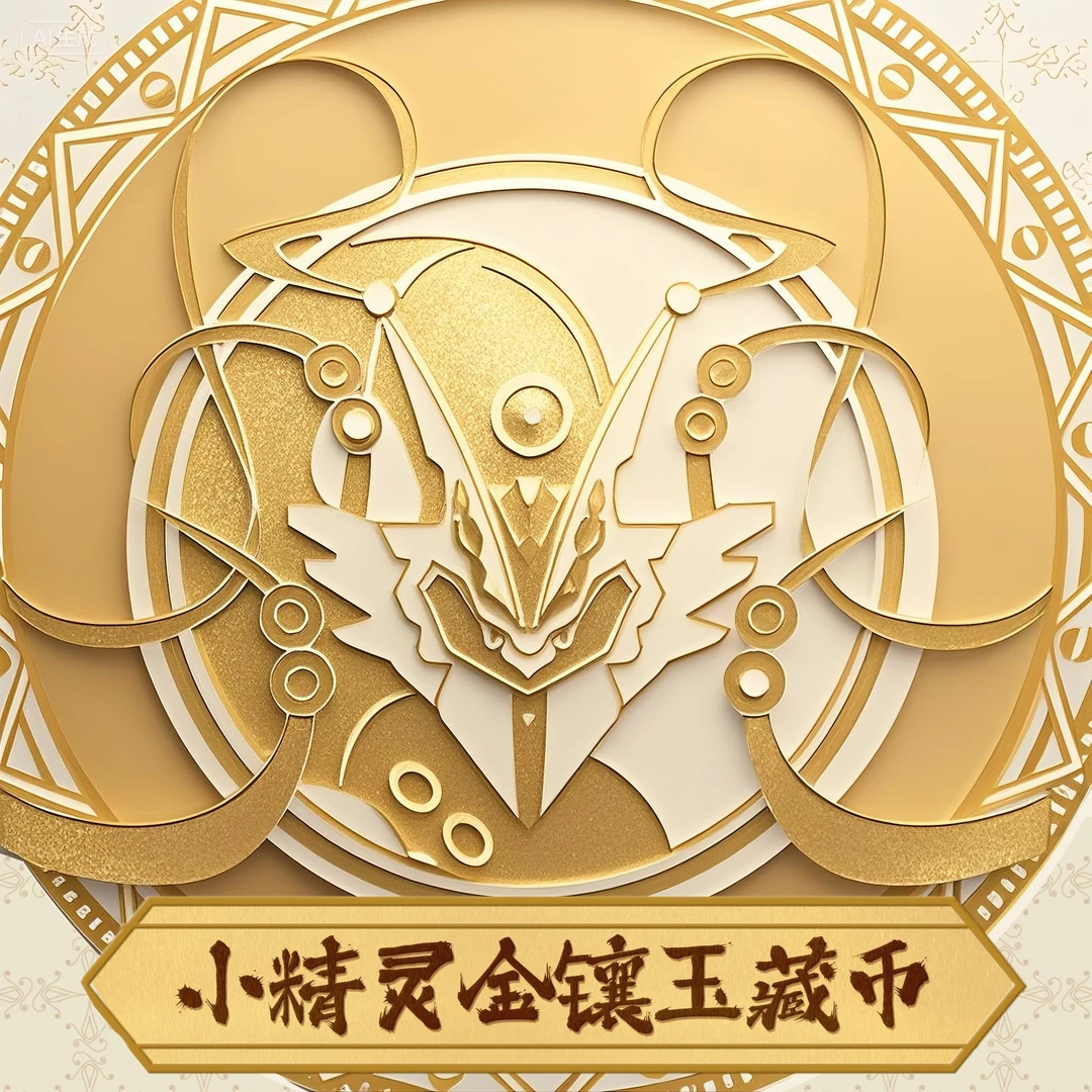 宠物小精灵金镶玉收藏纪念币