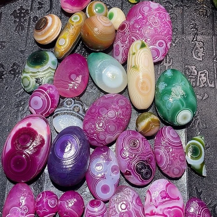 泡***麻合金颈饰玛瑙/玉髓