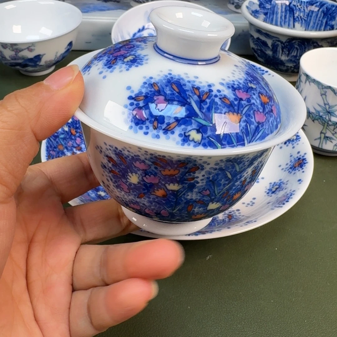 陶景德镇纯手绘茶具圆圆299