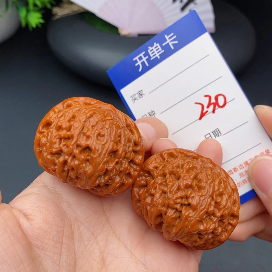 文玩核桃把件43水龙纹230