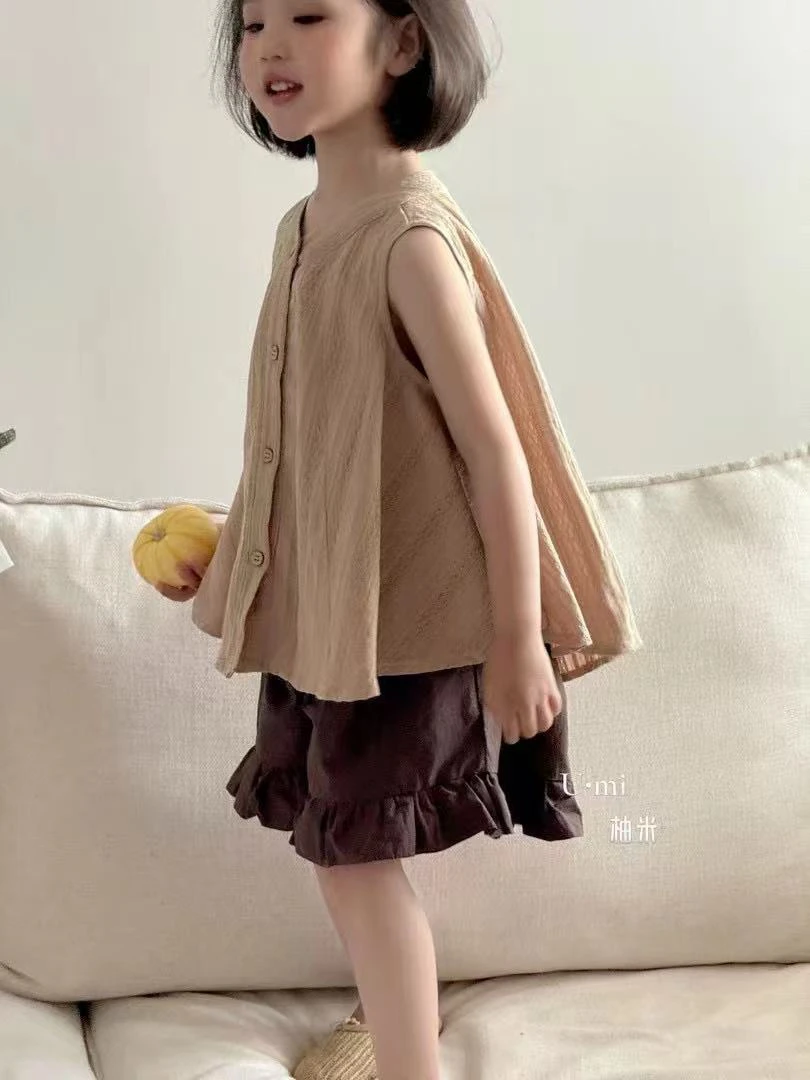 自留款！柚米咖色上衣80169