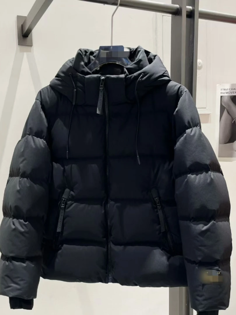 黑色五格短款加厚款鹅绒服外套【3】