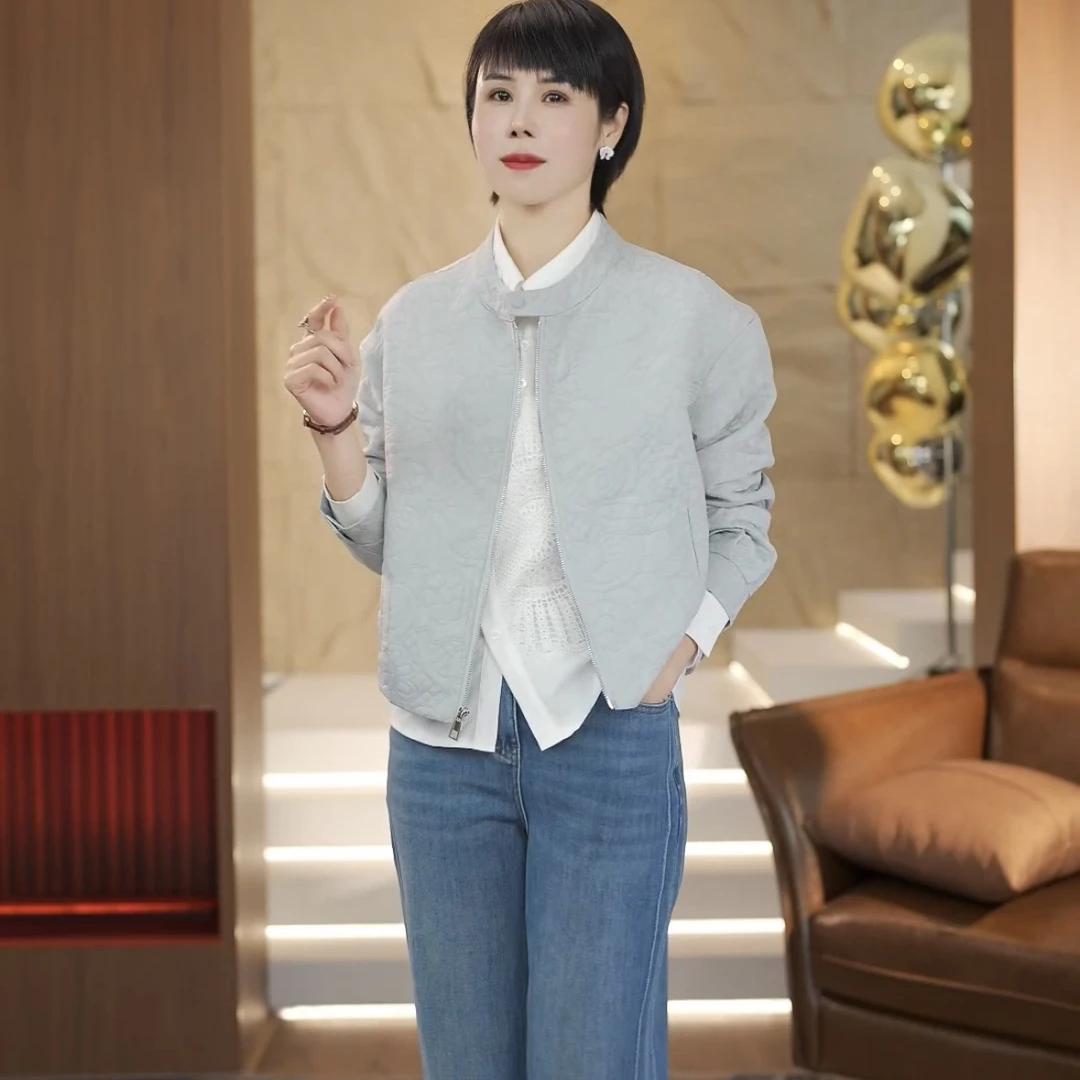 【渲渲推荐】ZZ-25801春季时尚职业高端设计师感拉链外套
