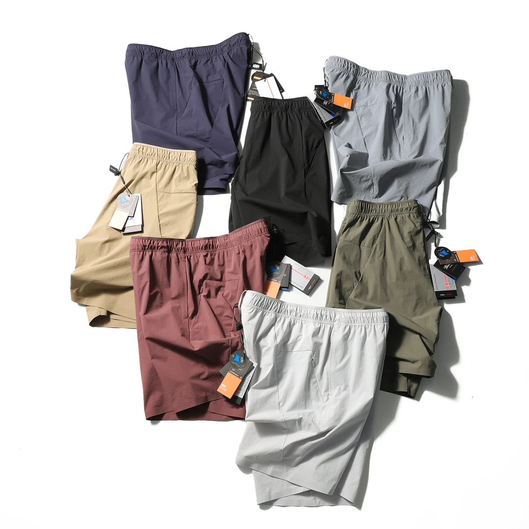 袅系同款!高性价比!立裁压胶轻薄透气运动户外通勤休闲短裤HB2865