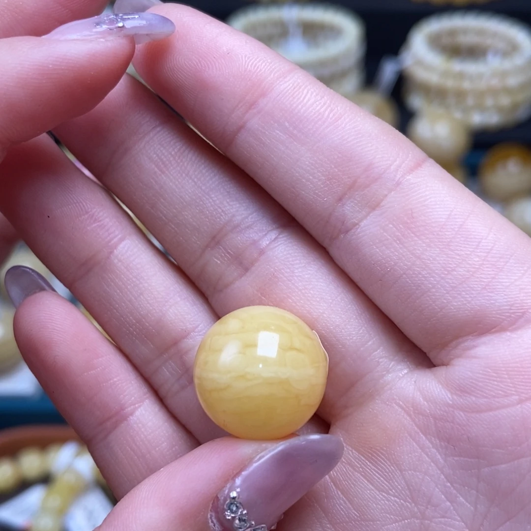 蜜蜡未镶嵌珠宝奇石15.8mm