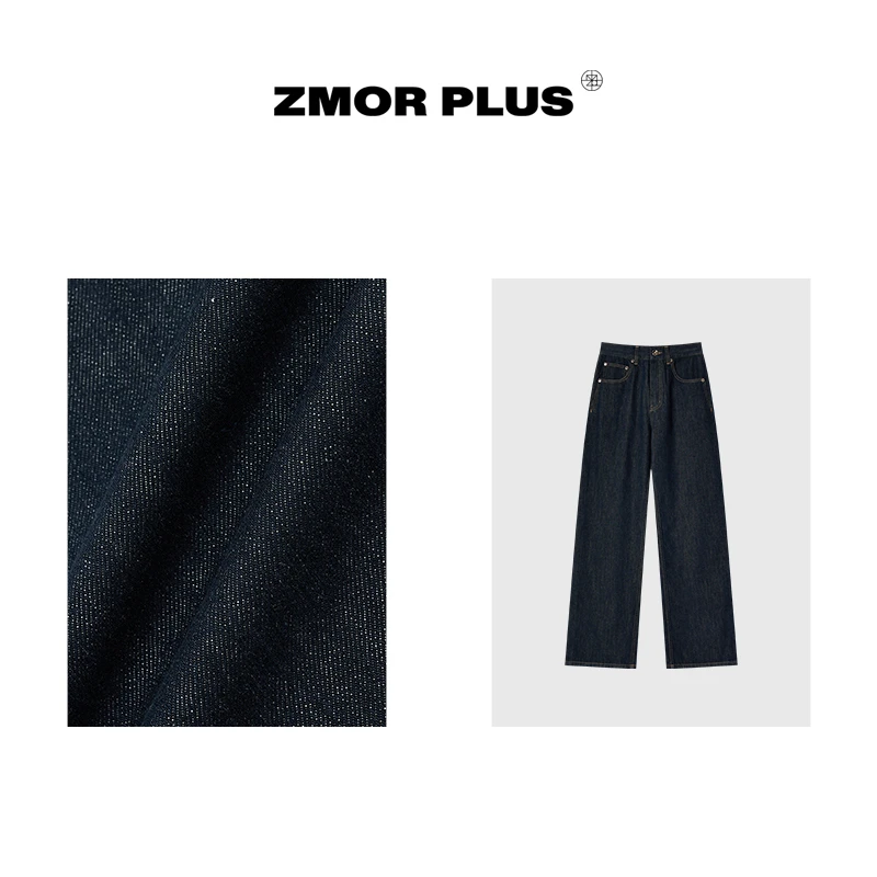 ZMOR+25新款“大V牛仔裤“万能百搭复古原牛显瘦直筒牛仔裤P25AP079
