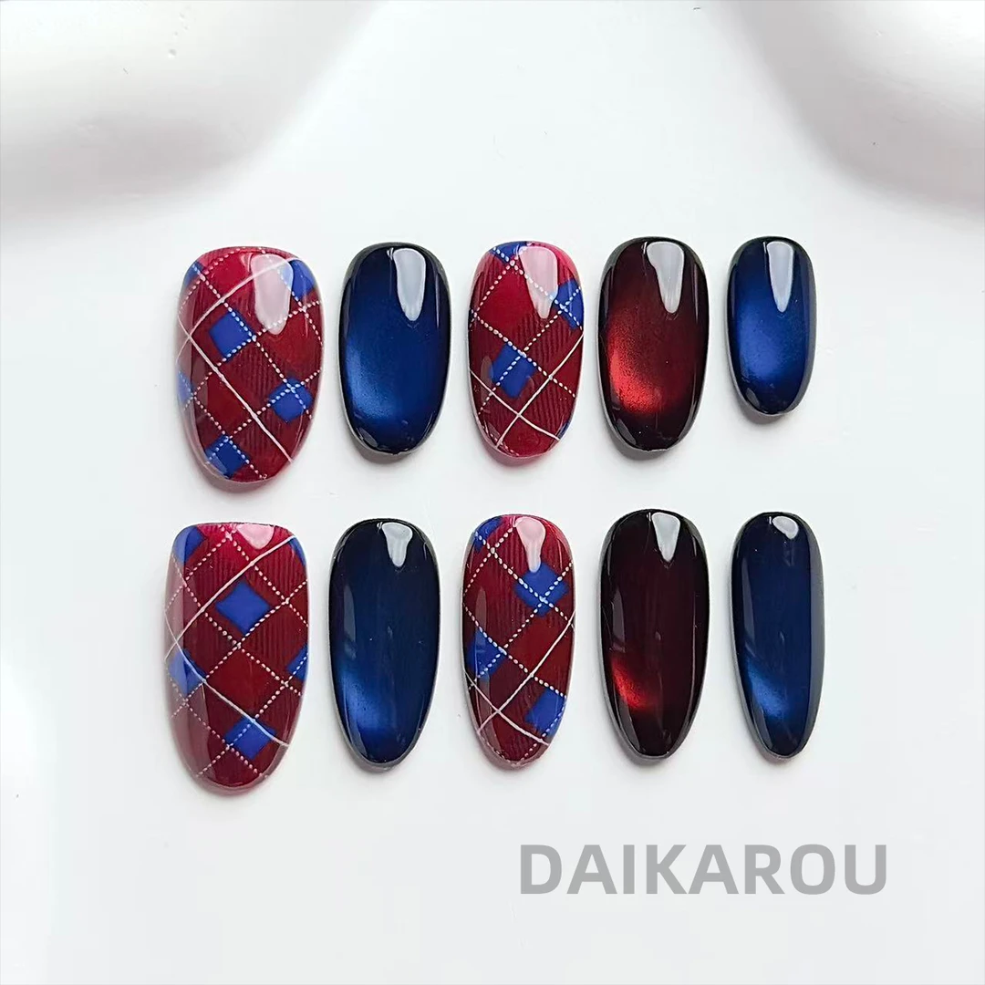 魔法学院 黛卡柔 预售 新甲型 短椭圆 中椭圆手工穿戴甲10片