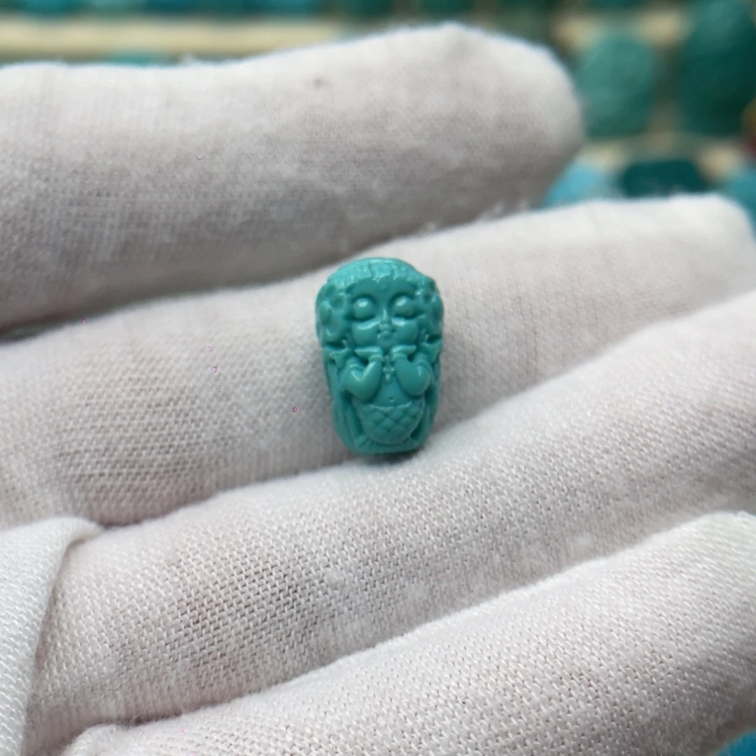 绿松石未镶嵌颈饰卡9.5-14.7-8.3