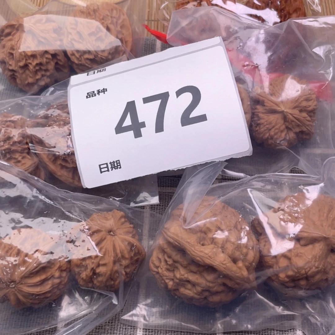 把件文玩核桃472号6对带练手龙鼎