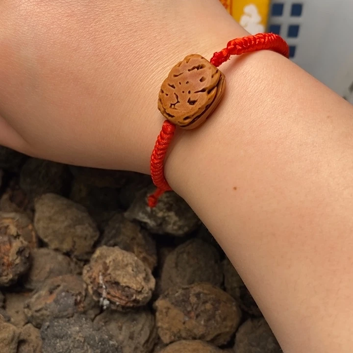 桃核手串桃枭无事牌手链