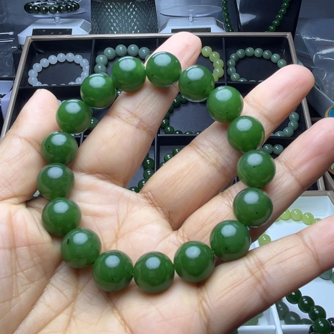 和田玉（碧玉）未镶嵌手串