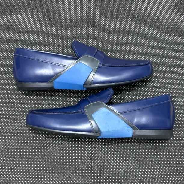 99新 Prada/普拉达 41码 27.5cm 蓝色 一脚蹬 充新 穿两次 休闲鞋