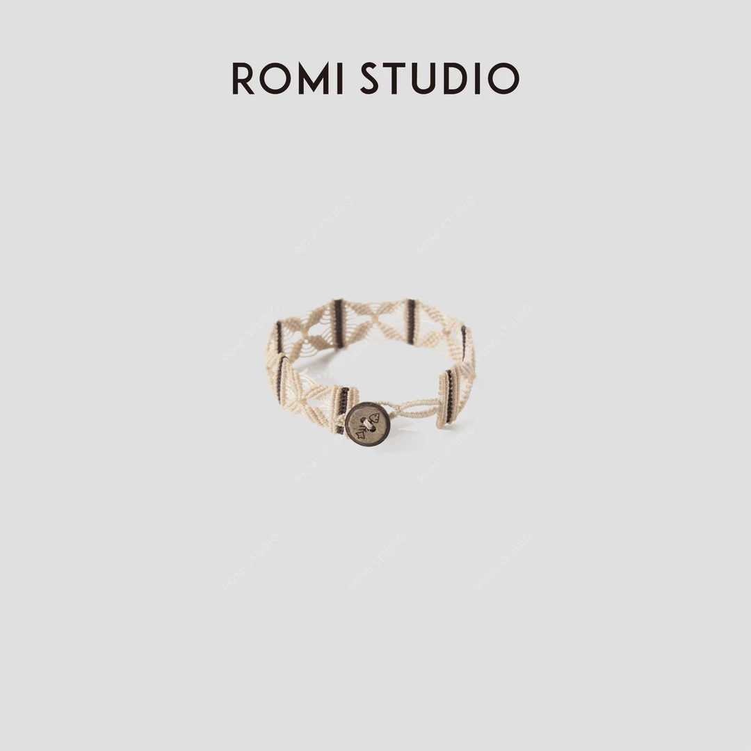 ROMI STUDIO 非金属布艺手链 民族风复古手工编织手链 RWCLPJ4507