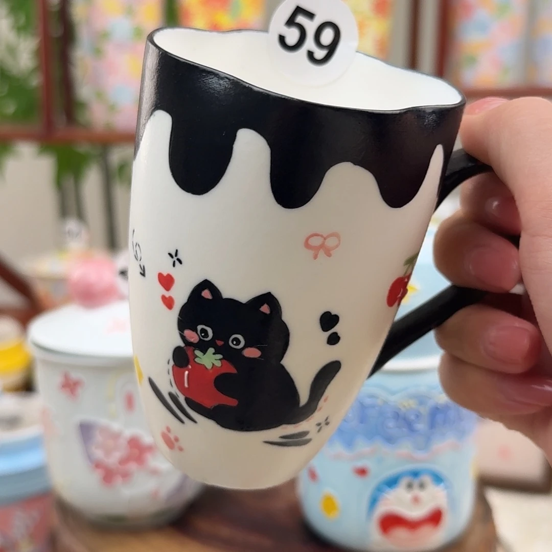 陶摆件59景德镇手绘高温