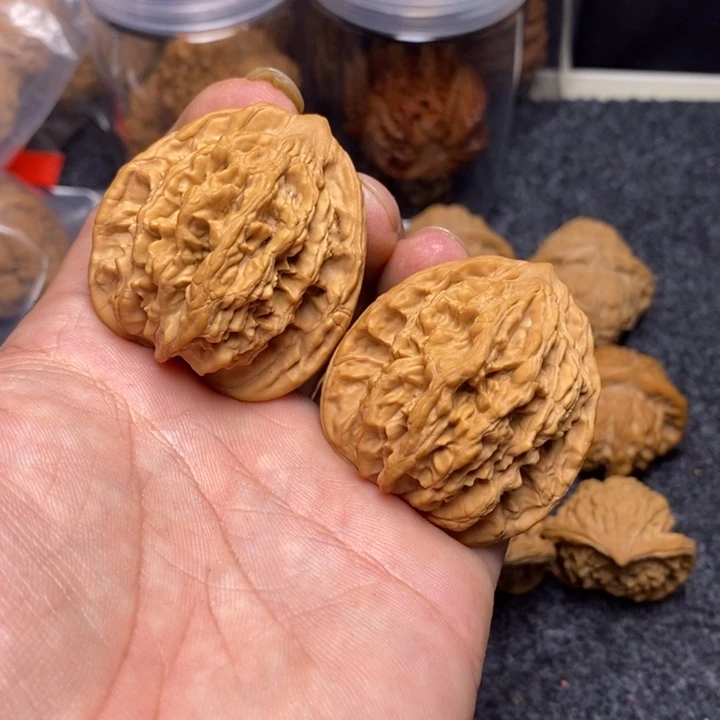 吊坠文玩核桃43全品麦穗虎头
