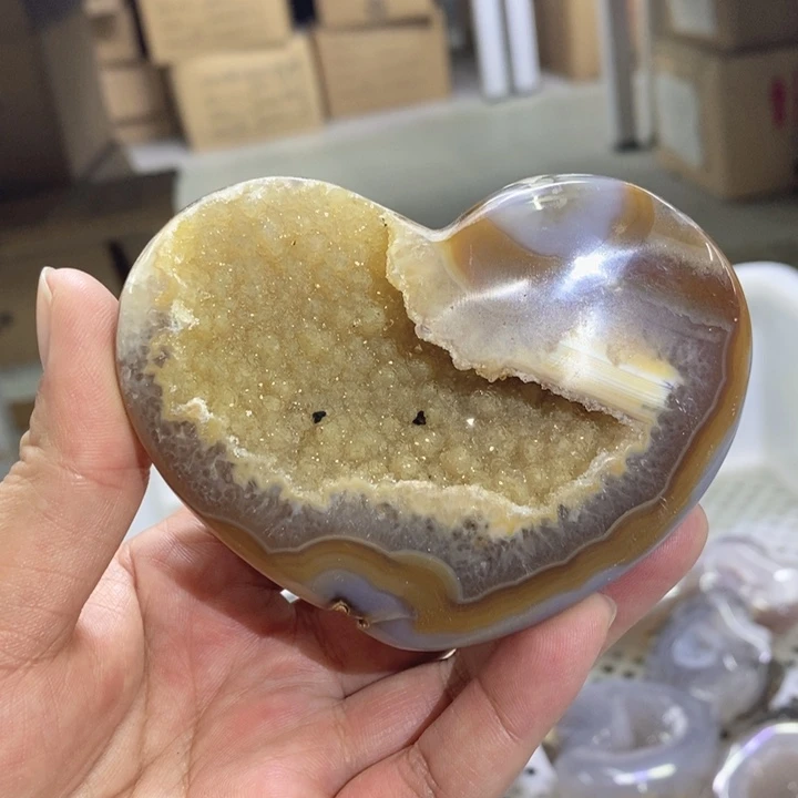 未镶嵌珠宝半成品水晶啵啵爱心