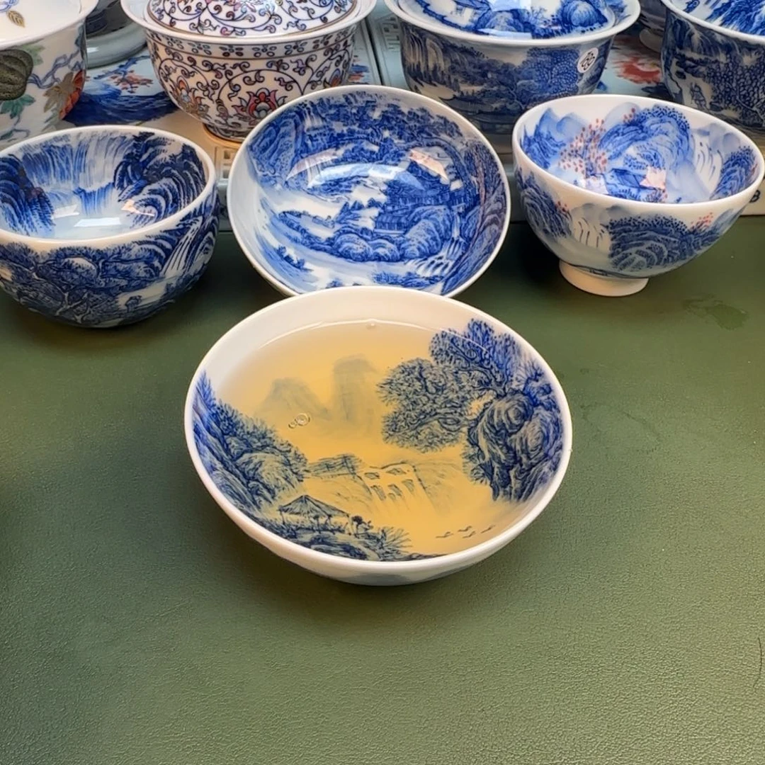 纯手工纯手绘茶具石头35