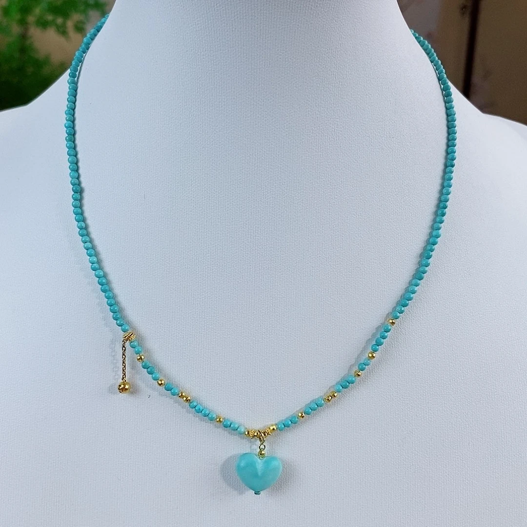 18K金镶嵌绿松石珠宝奇石