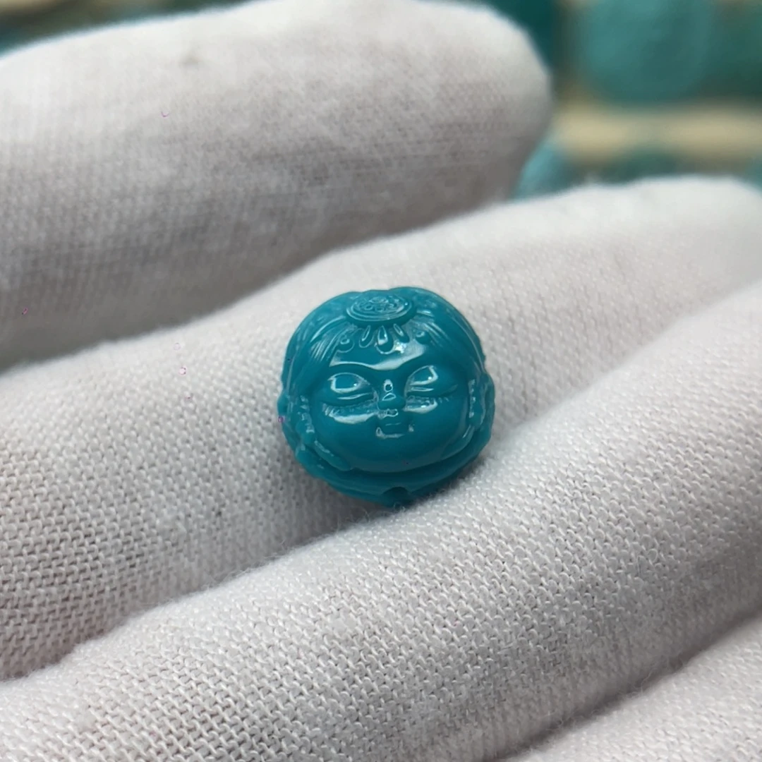通***霆绿松石未镶嵌颈饰卡11.7